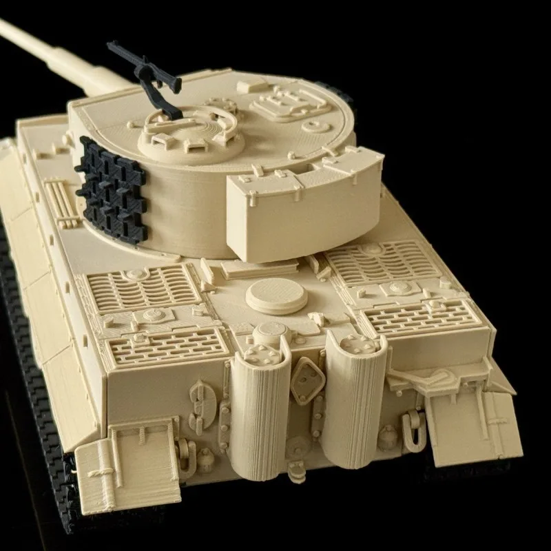 War Armor Model WW II Tiger E‑type 3D Printing Assembly Toy DIY Hand‑Assemble Simulation Tank Vehicle Desktop Display Toy Model view 5