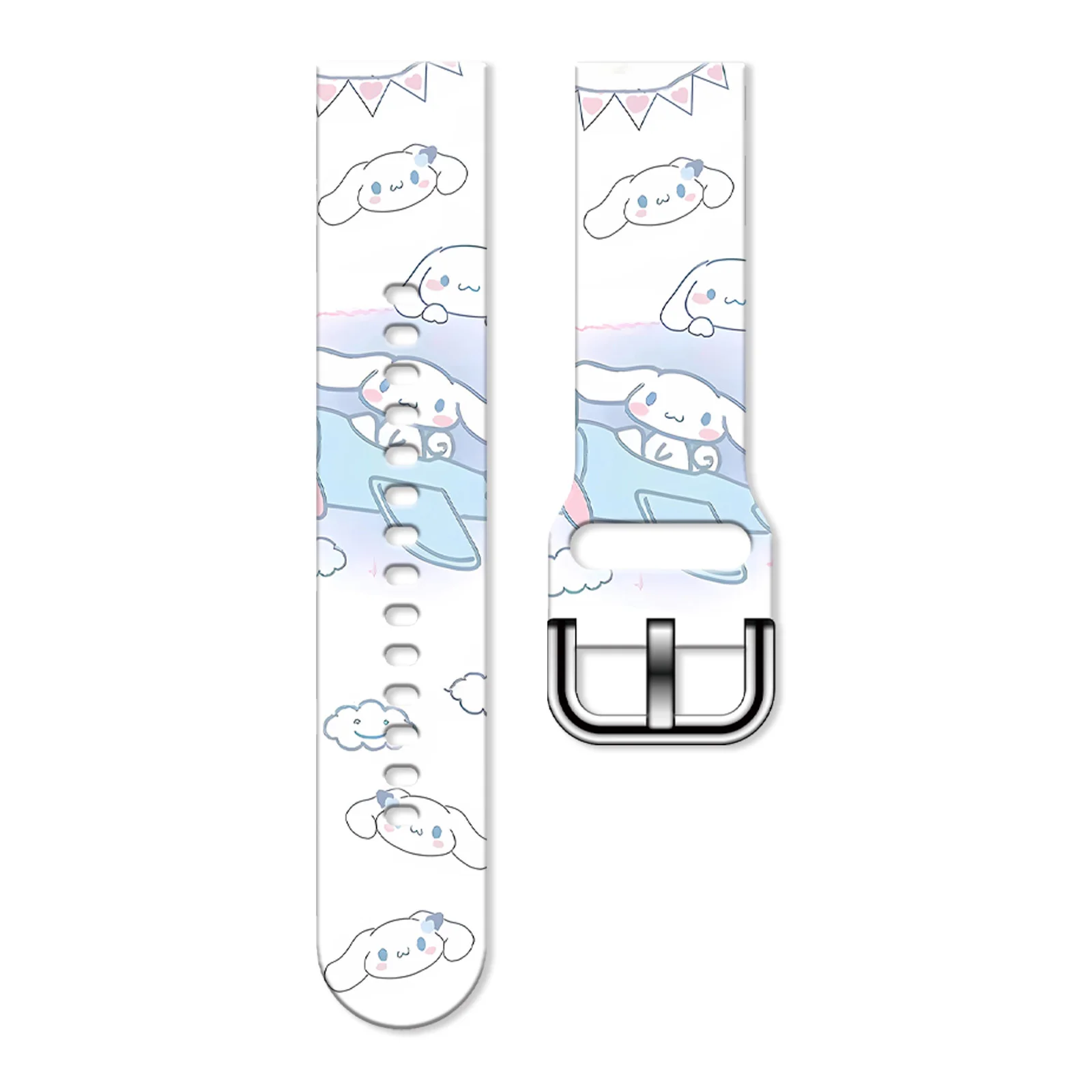 20 مللي متر سينامورول حزام مطبوع جديد لساعة سامسونج جالاكسي 7/6/5 40 مللي متر 44 مللي متر حزام ساعة قابل للاستبدال لشاومي هواوي Amazfit