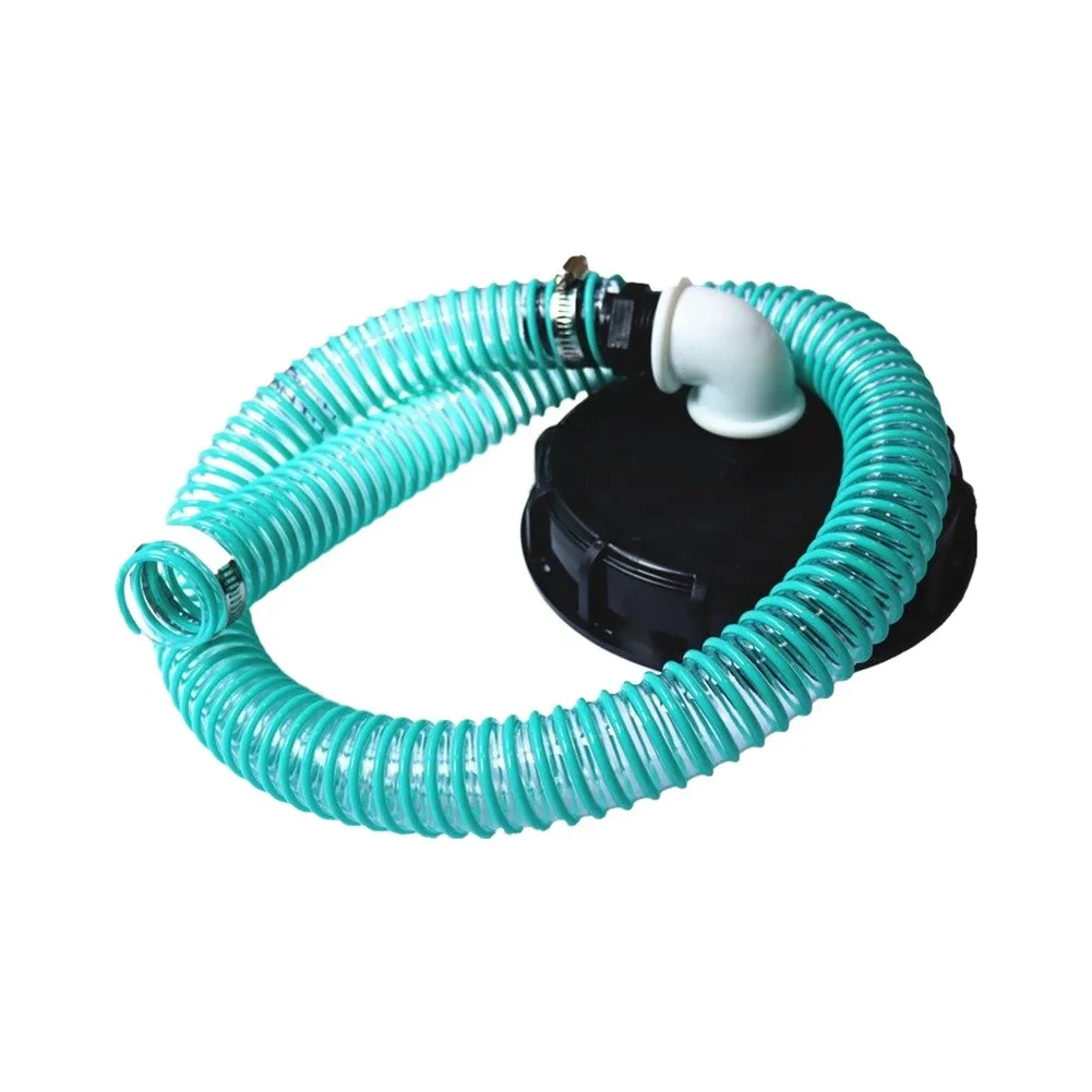 For IBC Tote Lid Hose Outlet Assembly DN150 PP Round Screw Cap For Garden Watering Irrigation Device