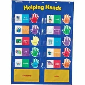 Learning Resources Helping Hands Pocket Chart - Classroom and Teacher Supplies