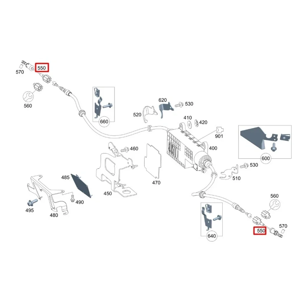 أحدث بيع عالية كابل فرامل الانتظار لمرسيدس ل Vito W447 W448 OEM رقم الجزء A4474203800 اكسسوارات السيارات