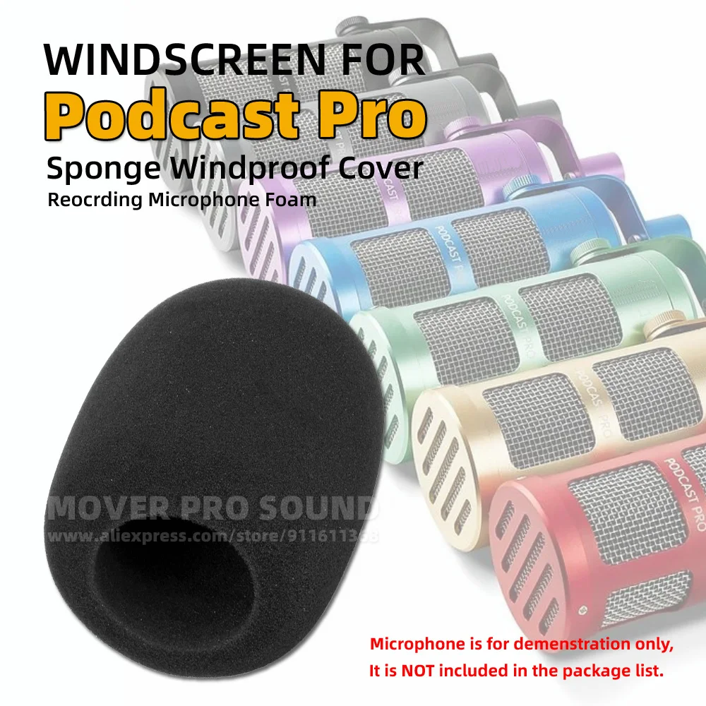Microphone Cover Sponge Mic Windscreen Parts For Sontronics Podcast Pro Windshield Anti Pop Filter Windproof Dustproof Shield