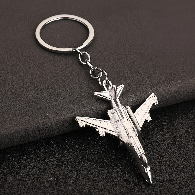 Custom Metal Keychain Aircraft Pendant Gift