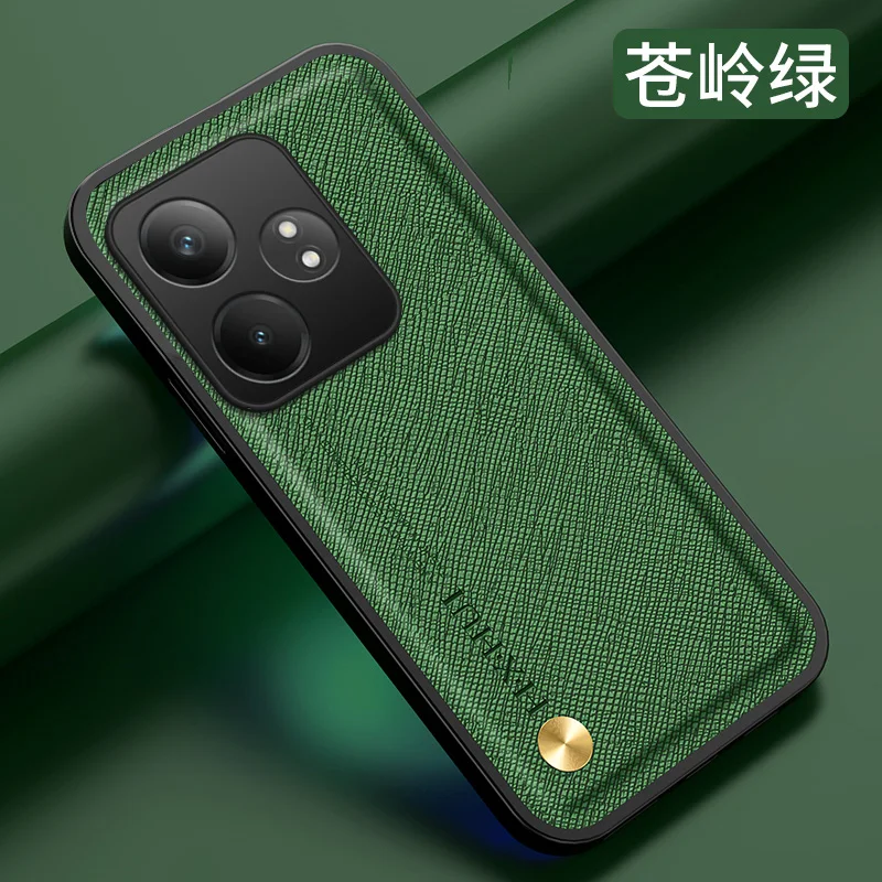 Custodia per Realme GT6 GT Neo6 SE 6T Fashion Cross Pattern Custodia magnetica per auto incorporata in stile business per Realme GT6 Paraurti