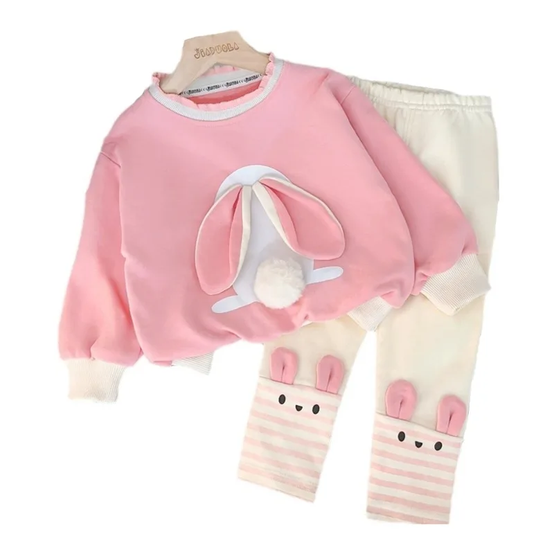 New Spring Autumn Baby Clothes Suit Children Girls Fashion T-Shirt Pants 2Pcs/Set Infant Outfits Toddler Costume Kids Tracksuits