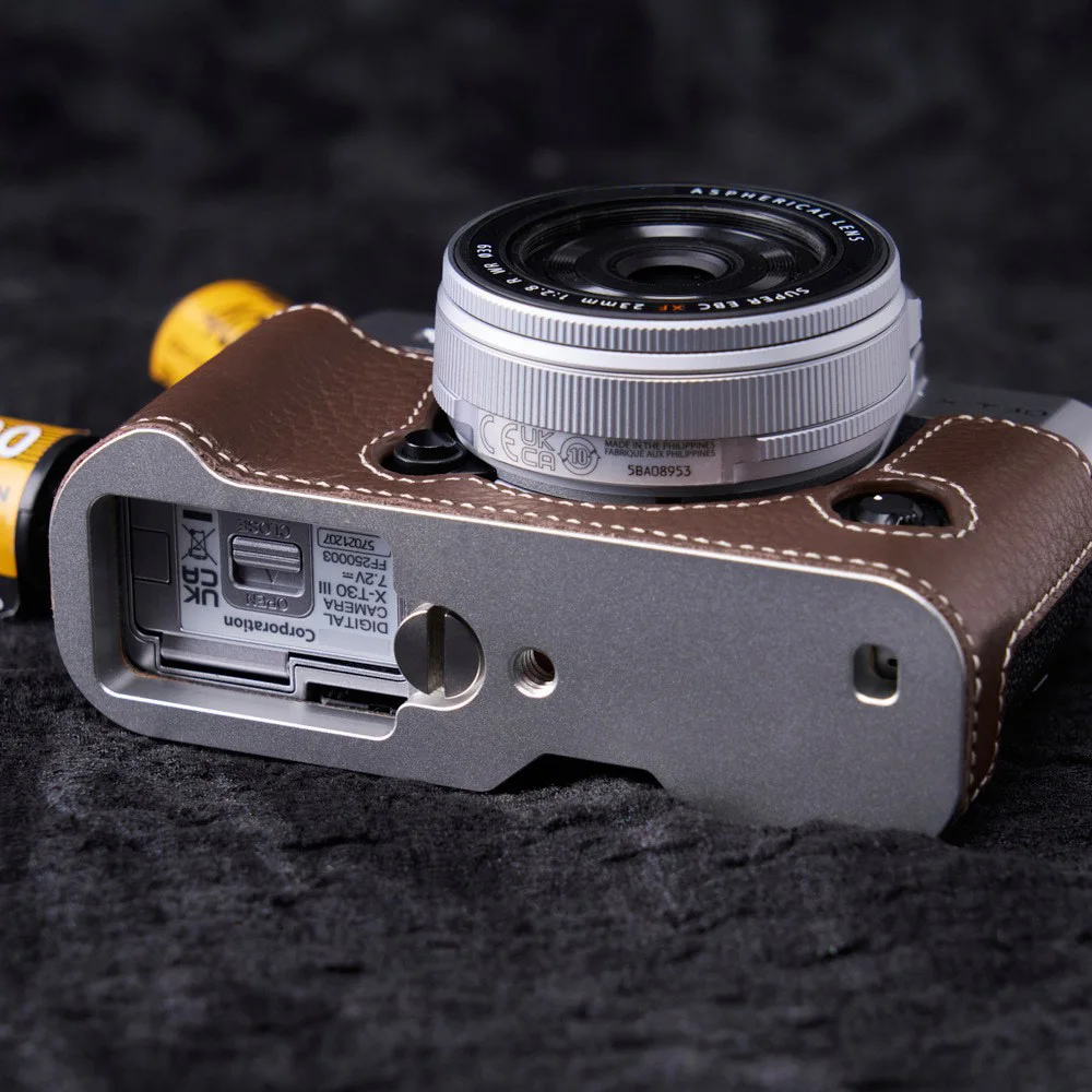 For Fujifilm Fuji XT30 XT30II XT30III X100VI XT50 XT5 XE5 XM5 XS20 Case X-T30III Vintage Genuine Leather Half Camera Protector