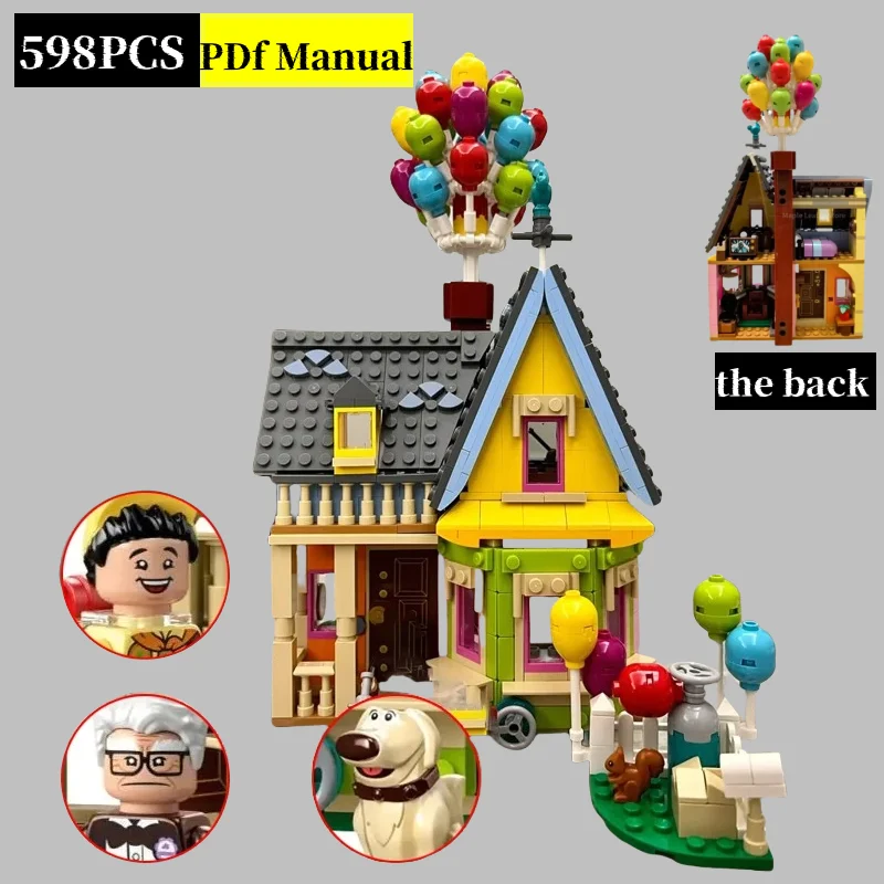 MOC 2025 новый парадный персонаж летающего дома, совместимый с моделью 43217, детские игрушки, подарки на день рождения и Рождество