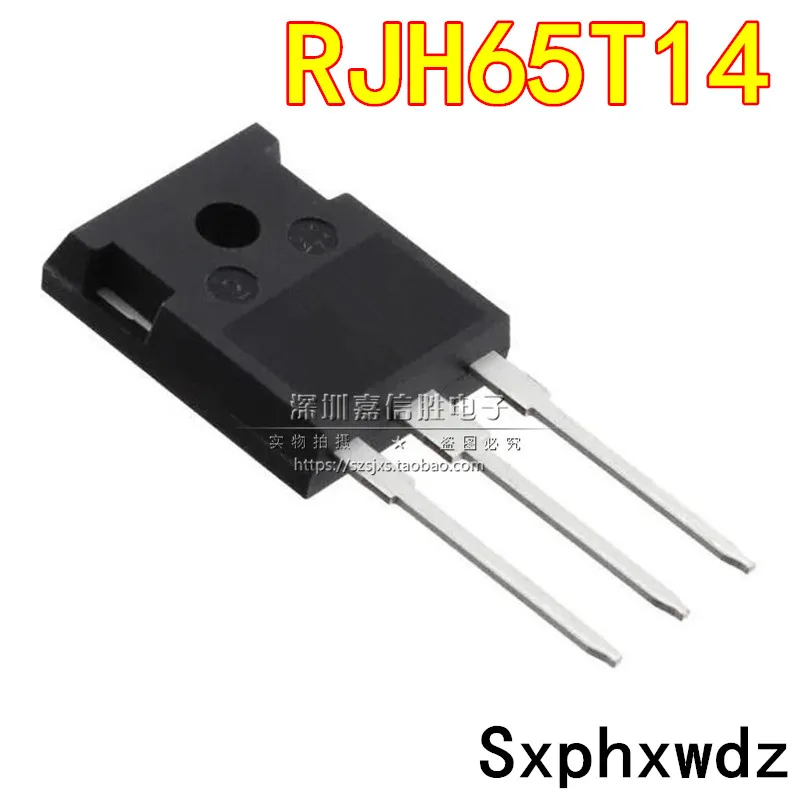 Transistor original novo de IGBT, RJH65T14, 100A, 650V a 247, 5 PCes