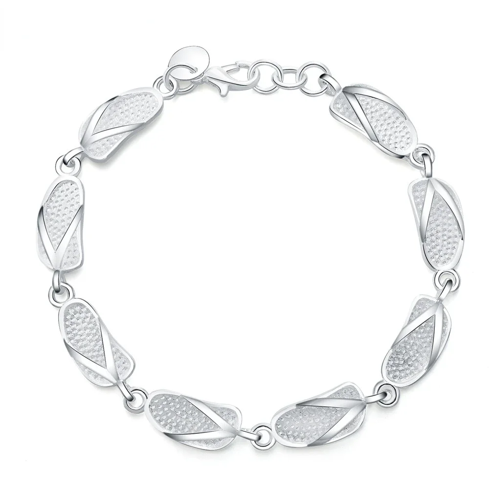 Zhubobo Nieuwe Mode 925 Sterling Zilveren Armband Schattige Schoenen Armband Voor Vrouw Sieraden Cadeau