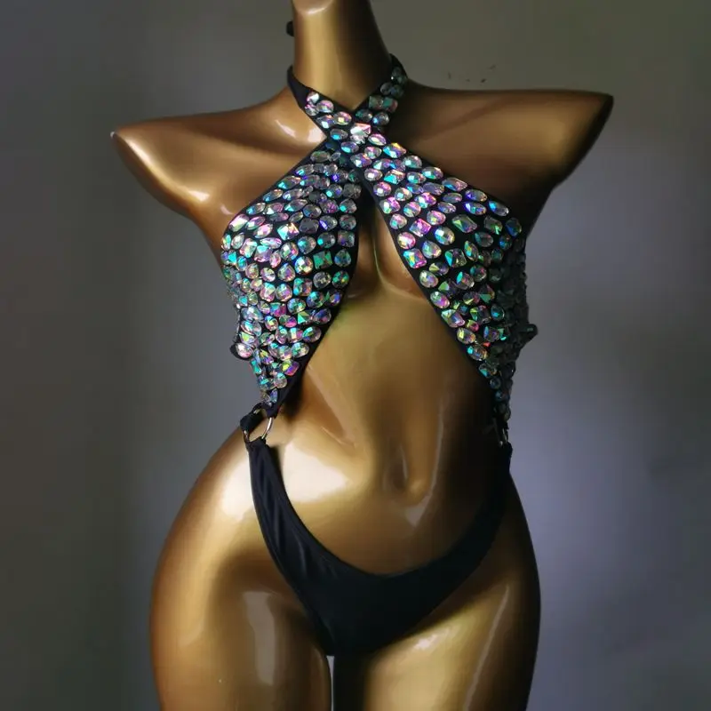 2023 Venusvacation Mode Kristal Bikini Badmode Badpak Een Stuk Bikini Goede Kwaliteit Handwerk Diamant Badmode Bikini Sets