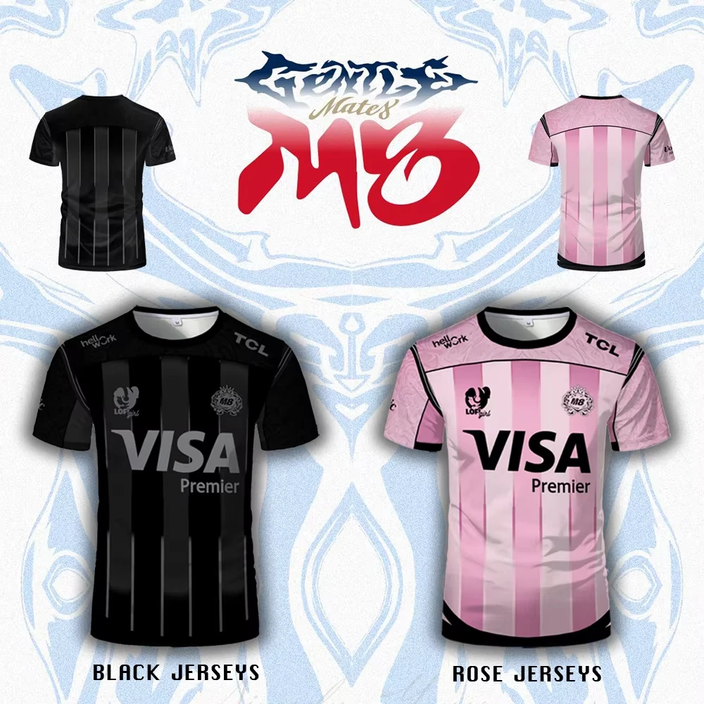 

Футболка для пляжного серфинга 2026 New Gentle Mates Esports Jersey M8 Team, мужская спортивная дышащая быстросохнущая униформа унисекс, короткая футболка