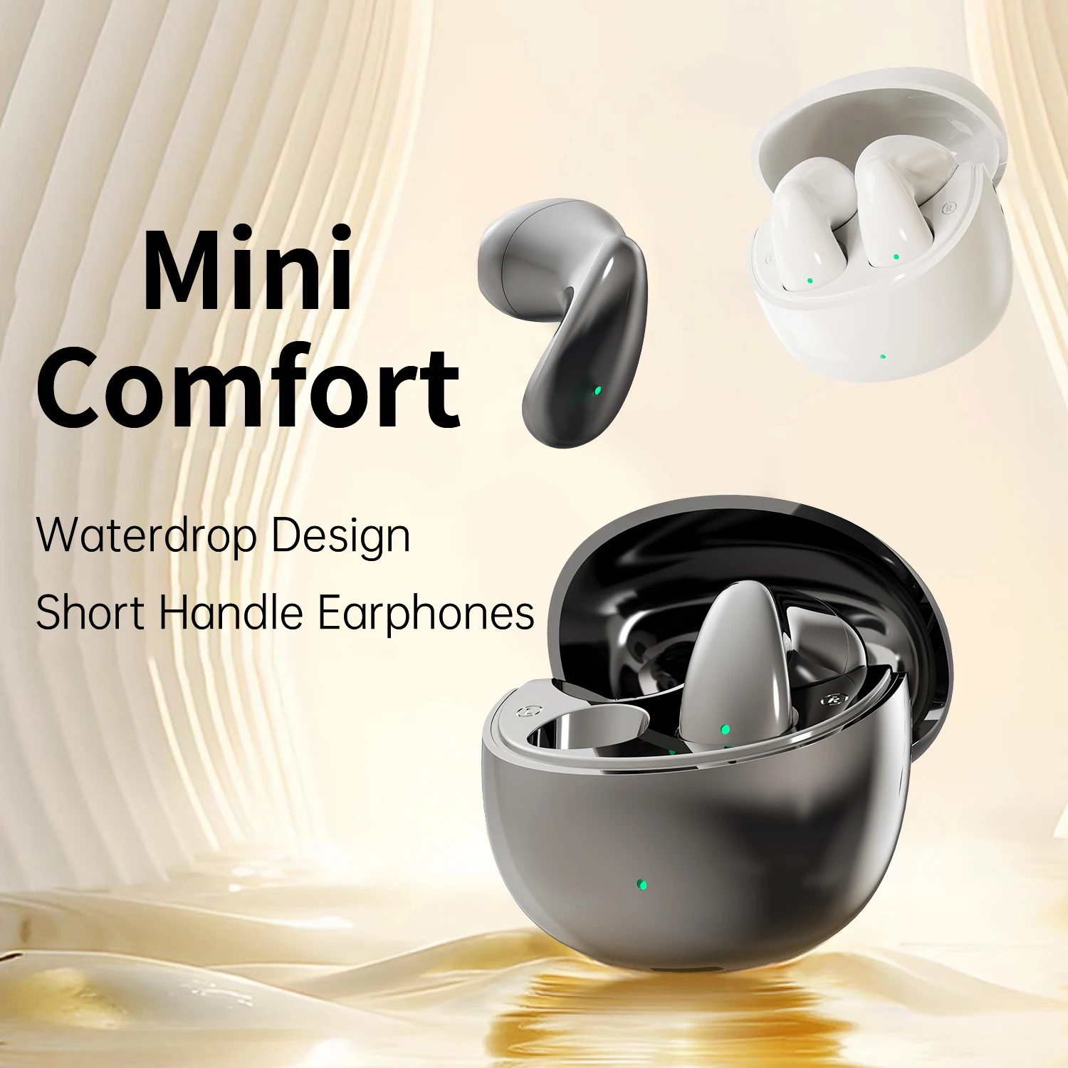 SK RD40 Mini 5.4 Bluetooth Headphones Wireless Earphone Sports Hifi Earbuds Noise Cancelling Adult Business Student Game Headset