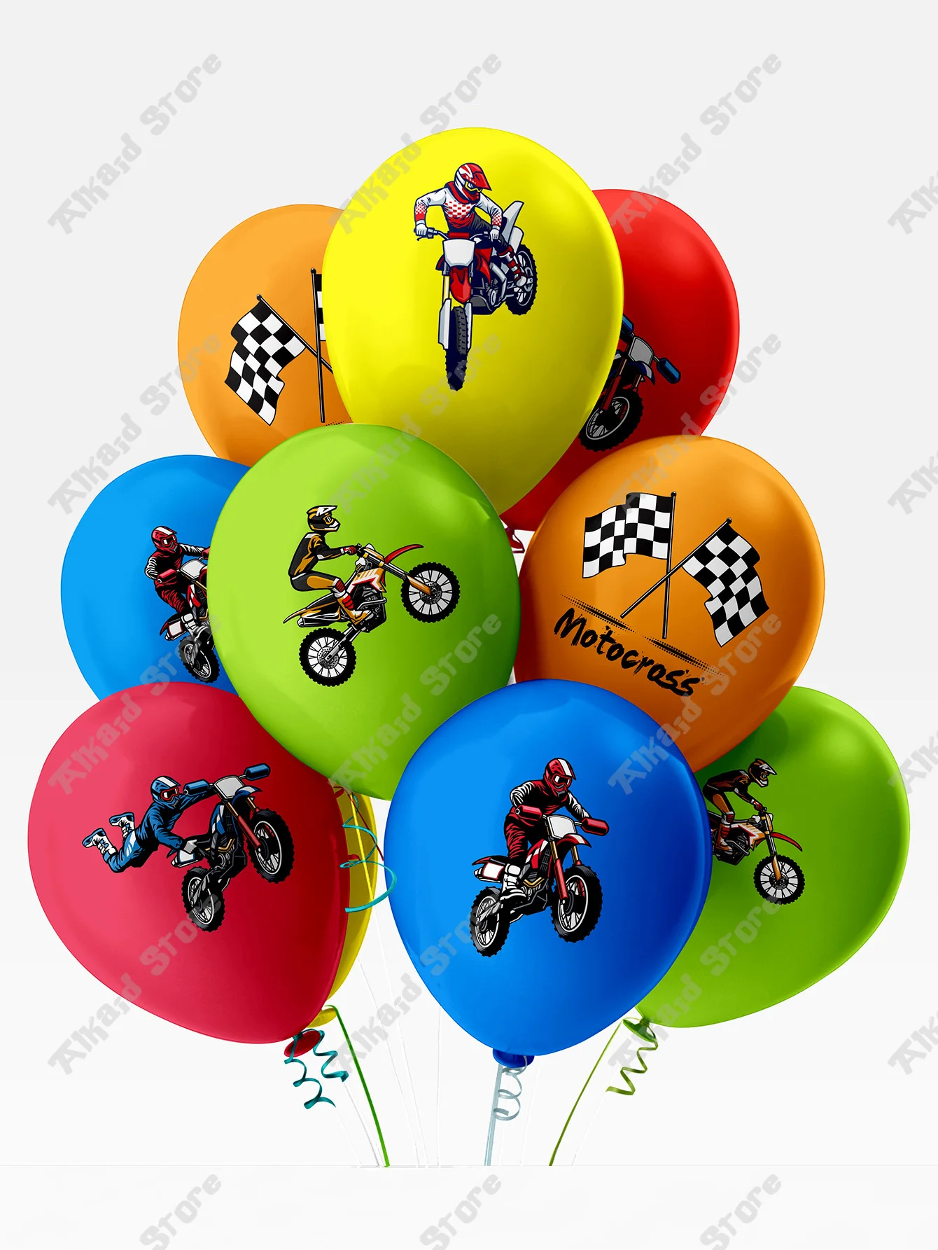 10/20 sztuk balon do roweru terenowego do dekoracji imprez dla chłopców dorosłych Motocross artykuły na przyjęcie urodzinowe dekoracje na baby shower