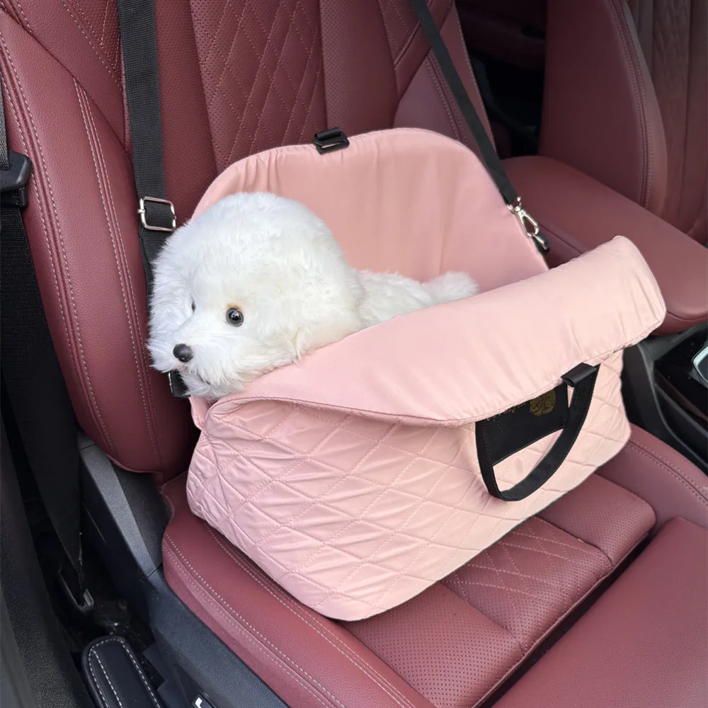 Bolsa de transporte portátil para mascotas, cálida perrera, Control de asiento de coche, portadores antideslizantes, cama segura para cachorros,