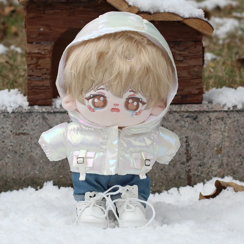 

Cotton-padded Jacket Cotton Doll Clothes Top Hooded Plush Doll Clothes Mini Winter No Attribute Doll Clothes 20cm Cotton Doll