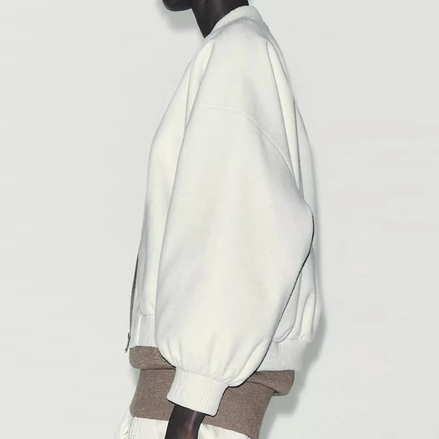 Fall 2025 Women's Faion Soft Loose Pilot Jaet Casual Sle Outerwear Z Brand Long Sve Zipper Closure