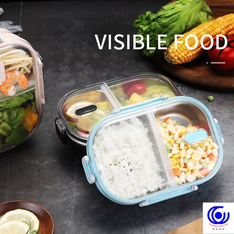 Plenty Funsein Lunch Boxes, Bento Box, Blue, 650ml, Black, Rectangle, School, Picnic, Kid\'s Lunch Box, Discount