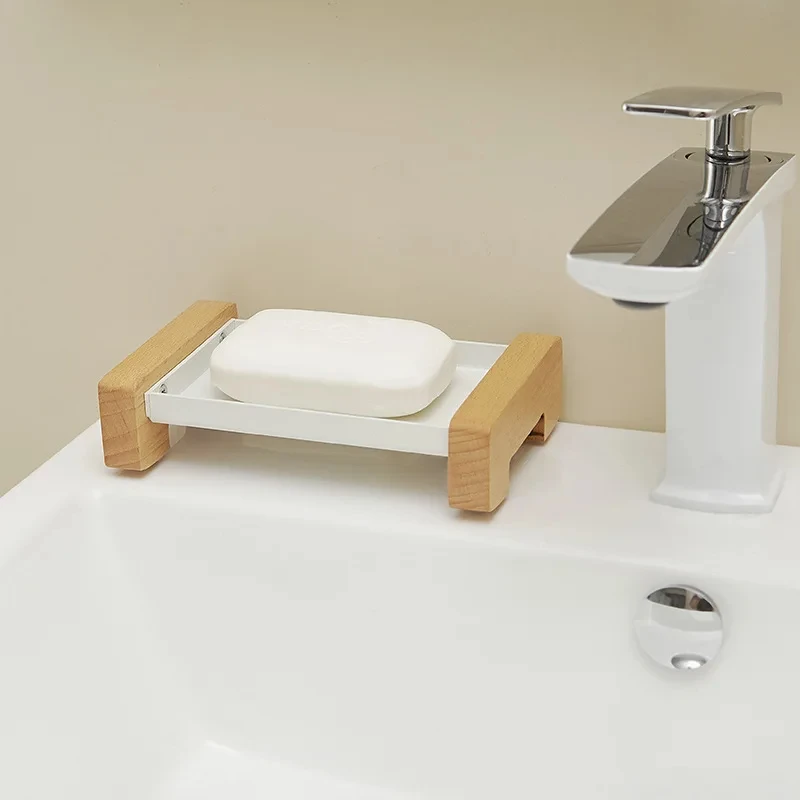 Wood Bathroom kitchen soap box，bathroom accessories，toilet soap storage case drain soap dish holder，Soap Dishes