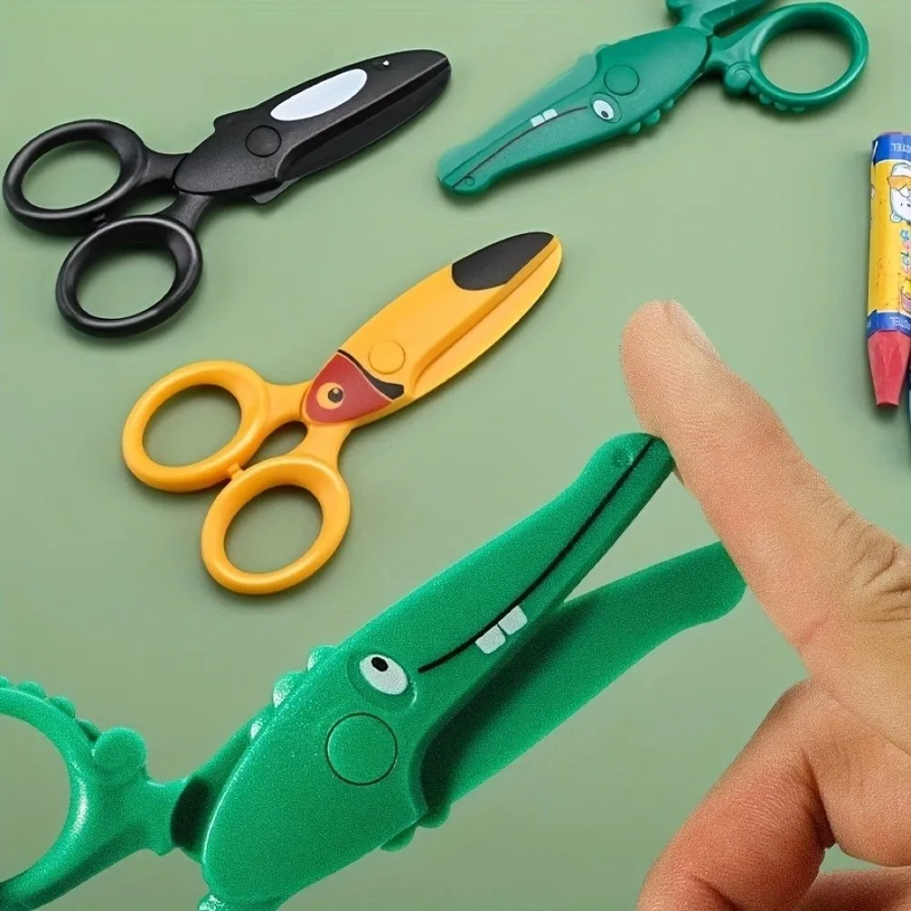 Ciseaux de sécurité pour enfants, conception de sécurité, matière plastique, pointe émoussée, ciseaux artisanaux, conception Anti-pincement, poignée confortable