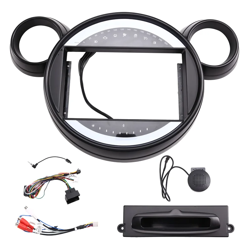 

9-дюймовая автомобильная рама, адаптер для фасции, Android-радио, комплект панели приборной панели, радиоприемник для мини-купе