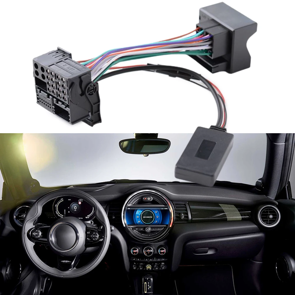 Cable Adapter Car Aux ONE COOPER Radio Stereo 27 CM Aux Cable Adapter Car BT-compatible Module E86 X3 E83 3 Series