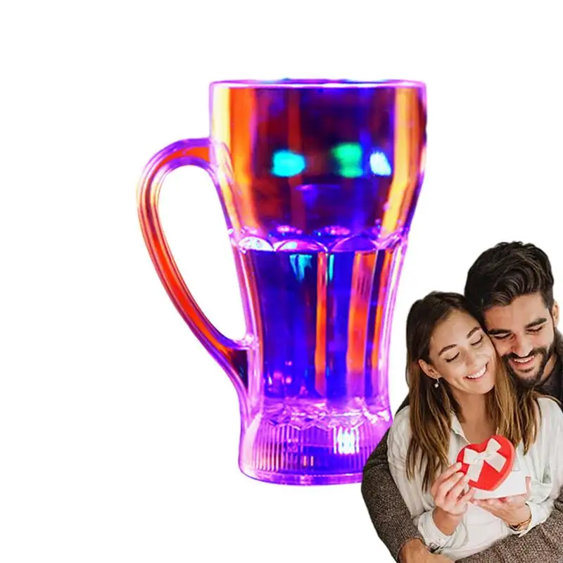 Light Up Wine Glass Glow In The Dark Cups With Multiple Colors Easy To Hold Wine Beer Odorless Cups For Birthday Weddings Bars