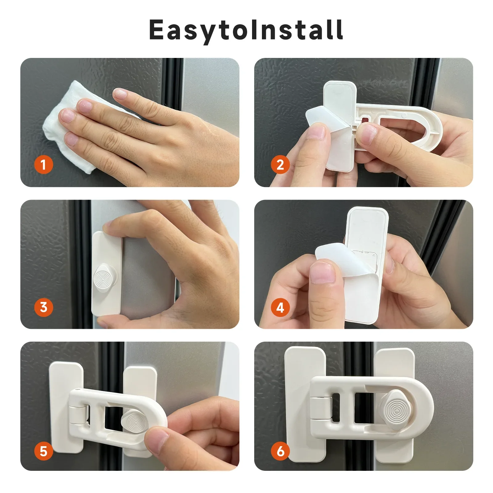 Creative For Toddler Kids Anti-pinching Children Protector Baby Safety Refrigerator Door Lock Baby Security Latch