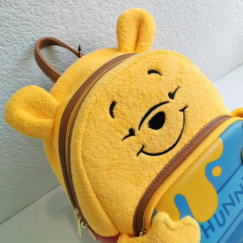 Disney Loungefly Winnie The Pooh Cartoon Embroidery Summer Travel Backpack Double Shoulder Backpack Computer Storage Bag Gift