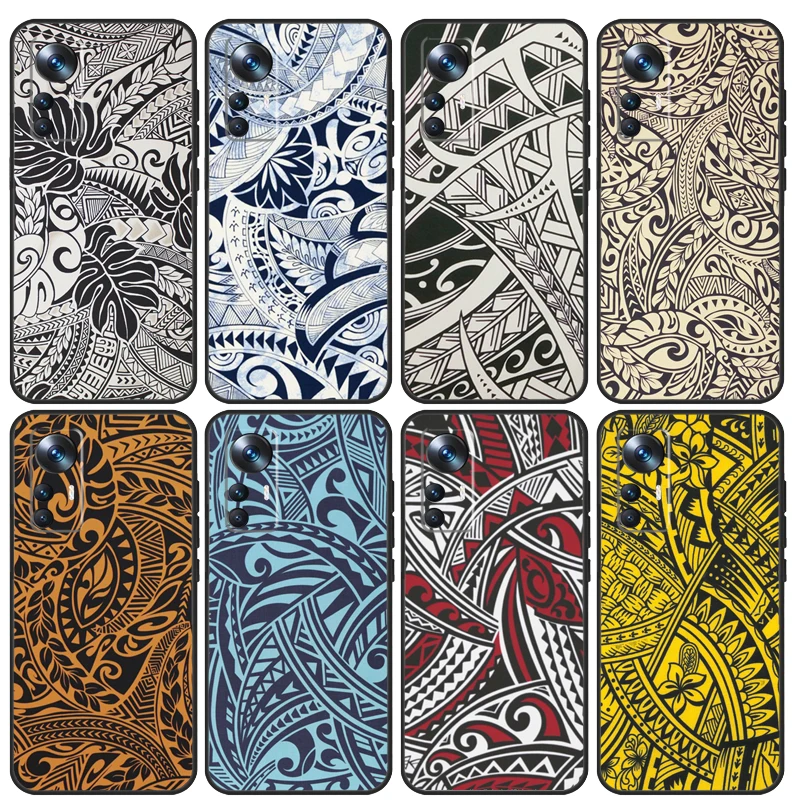 Maori Tribal Samoan Polynesian Print For Xiaomi POCO C65 F5 X5 X4 X3 Pro F3 F4 M5s Mi 14 13 Pro 11T 12T 13T 12 Lite Phone Case