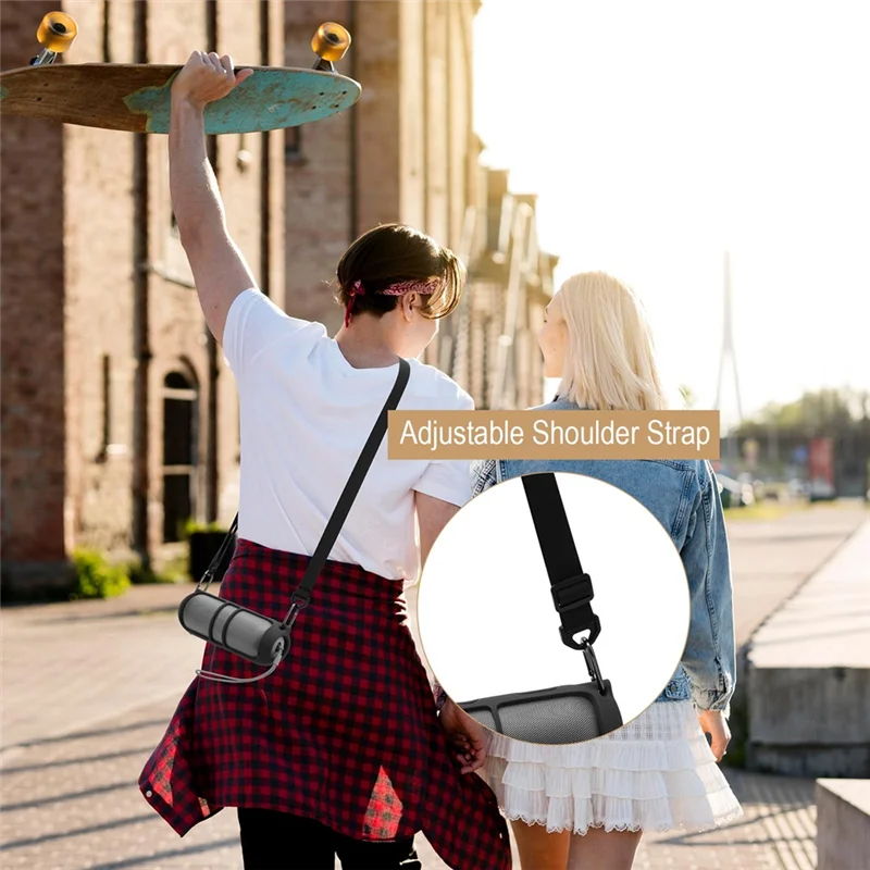 Txesign Silicone Cover Case For Beats Pill (2024 Release) Portable Speaker, Travel Carrying Case Cover With Shoulder Strap view 2
