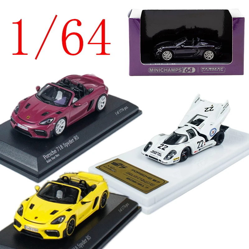 

TW Diecast 1/64 Scale Porsche Alloy Model Cars Porsche 718 917 2000GTR Play Vehicles Toys for Boys Gift Original Box