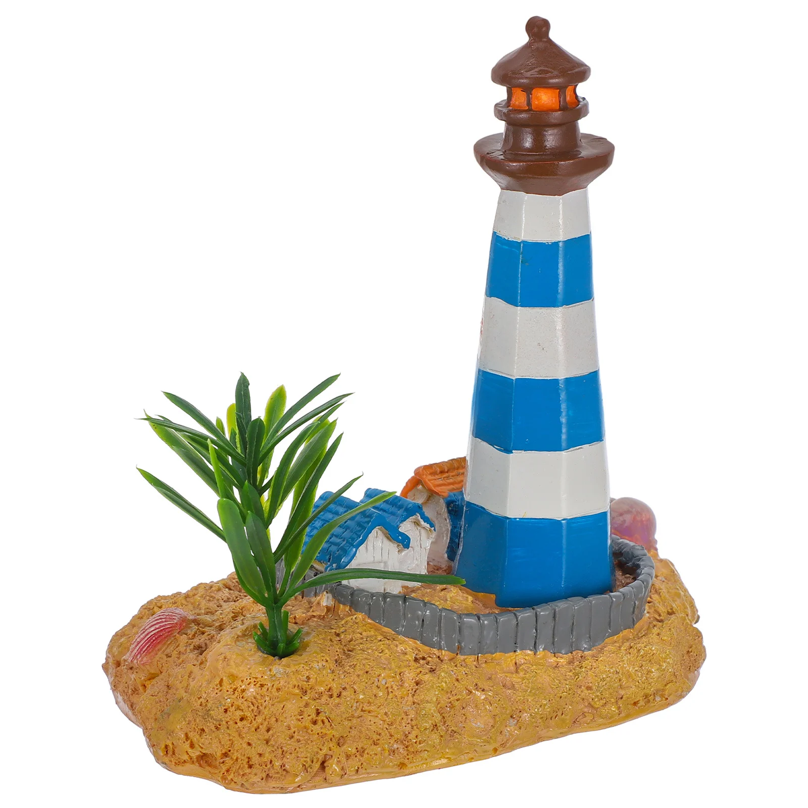 

Lighthouse Marine Resin Lighthouse Ornament Desktop Nautical Decoration Coastal Home Decor Sea Theme Party Tabletop Ornament