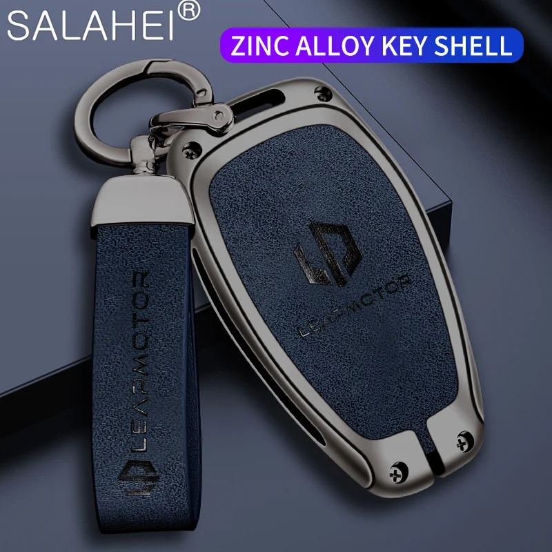 Zinc Alloy Car Key Cover Case Holder Key Bag Shell Protector Fob For Leapmotor T03 S01 C11 C01 Keychain Auto Styling Accessories