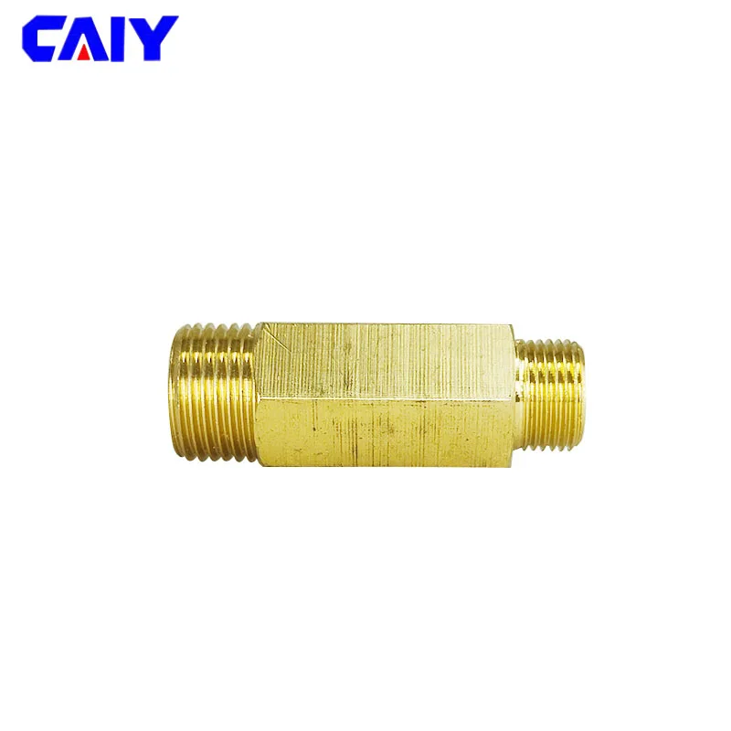 Copper External Direct Extension Pipe External Tooth Threaded Fitting 1/8 1/4 3/8 1/2 BSP Male Water Oil Gas Adapter Connector