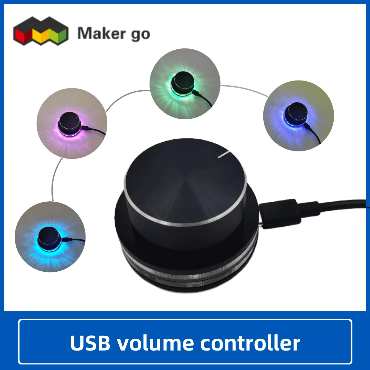 Pengontrol volume USB Keypad pemrograman tombol 1Key RGB mekanis Numpad Mini untuk Photoshop hitam putih Encode dapat diprogram