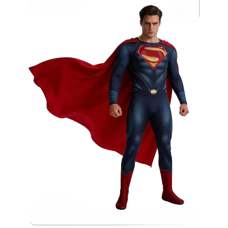 Superman Cosplay Costume Halloween Carnival Party Costume Stage Performance Male and Female Hero Costume Party