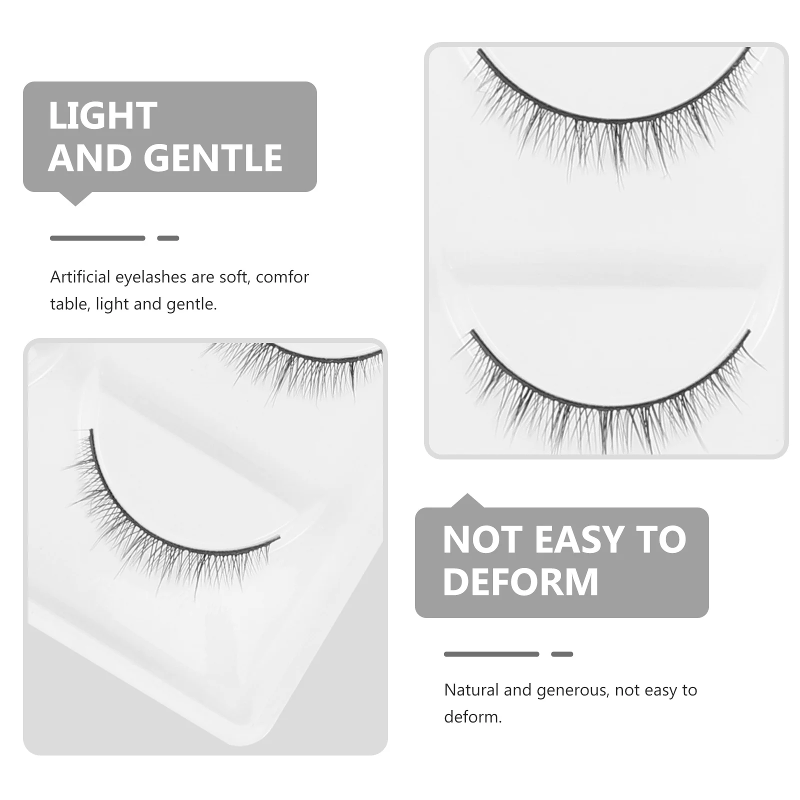 10 pares de cílios densos naturais, artesanato requintado, fácil instalação, acessórios para os olhos, decorativos da moda, maquiagem diária, beleza