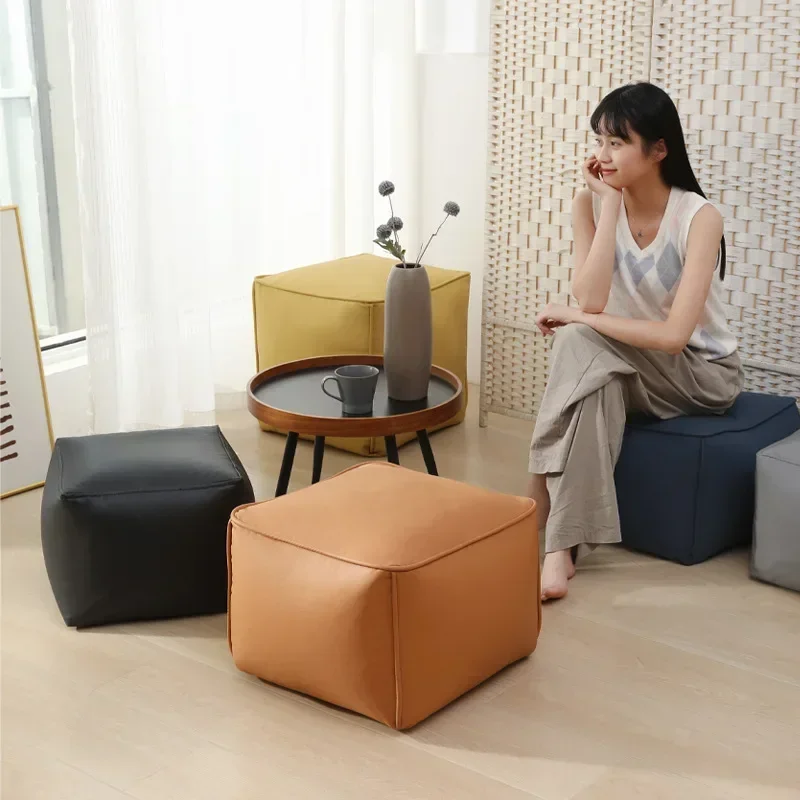 Tatami Small Stool Household Tea Machine Small Square  Separate Sofa  Foot Pedal Pier Shoe Changing Stool