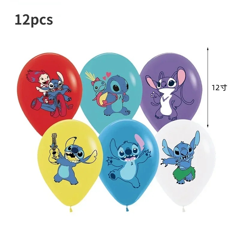 Lilo & Stitch Children\'s Birthday Party Decorations Disposable Tableware Aluminum Film Balloon Stitch Boy Girl Party Decoration