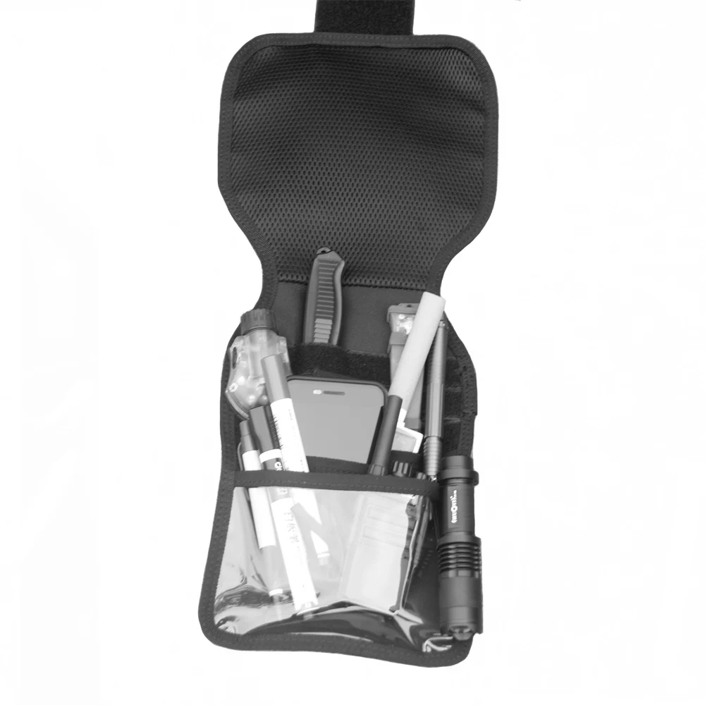 

Tactical Car Seat Headrest Cover Molle Hanging Plate Storage Bag Outdoor Id Card Recycling Bag For Hunting Airsoft Survival Use