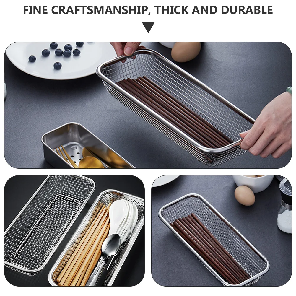 1 pc Stainless Steel Cutlery Cabinet Chopstick Holder Rack Tableware Storage Rack Multipurpose Kitchen ganizer Home Storage