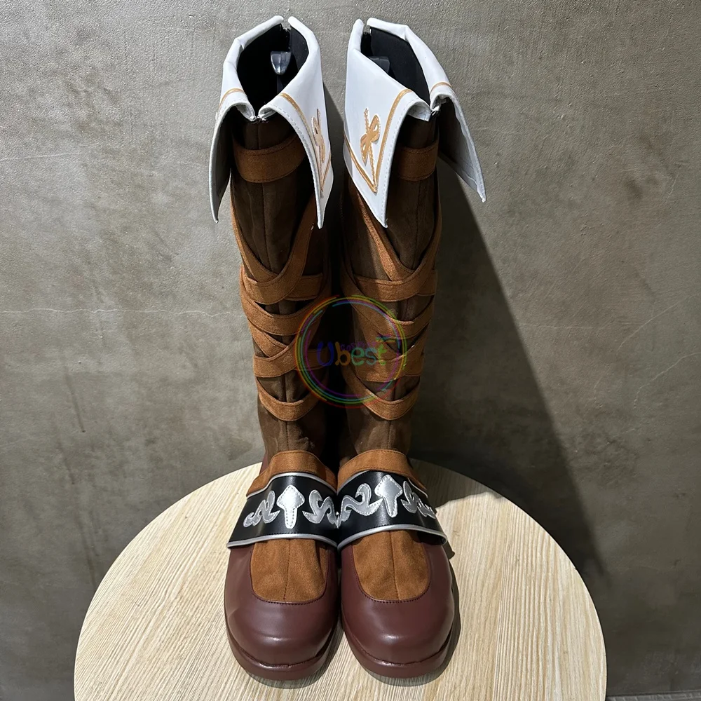 Sepatu Cosplay Fire Emblem Marth Sepatu Bot Pria