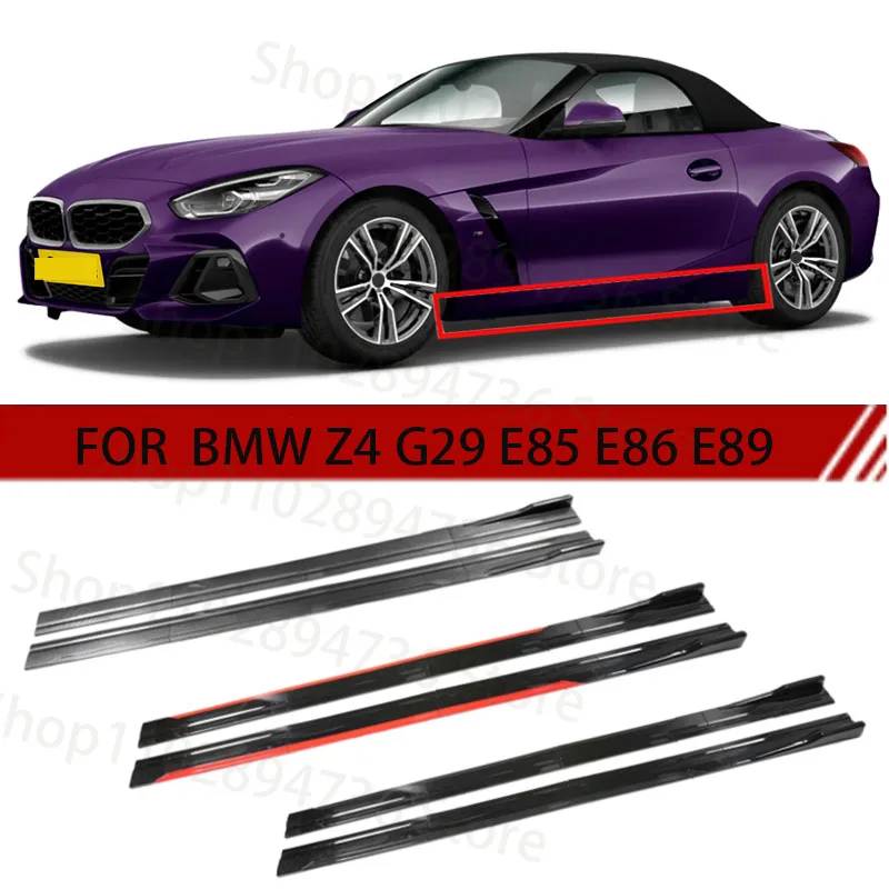 

FOR BMW Z4 G29 E85 E86 E89 2M Car Side Skirt Extension Plate Lip Separator Bumper 2.18M Racing Side Spoiler