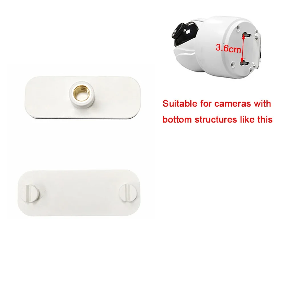 Wall Hanging Video Camera Hoisting Bracket Inverted Install 1/4 Interface Camera Base Gasket for Xiaomi Ezviz TP-LINK