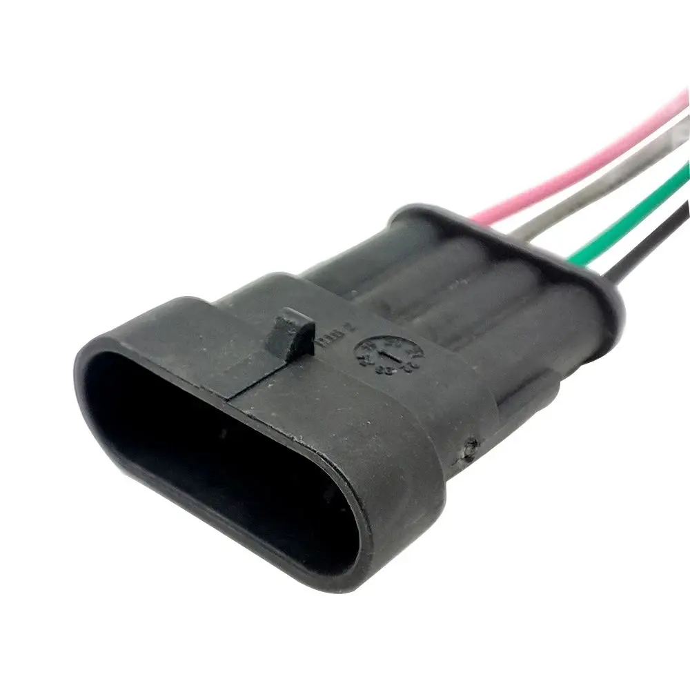 4 دبوس طريقة مختومة للماء الأسلاك الكهربائية استشعار الأكسجين موصل المكونات لهيونداي كيا شيري فوكسين A5 QQ A1 X1 M1 تيجو #5