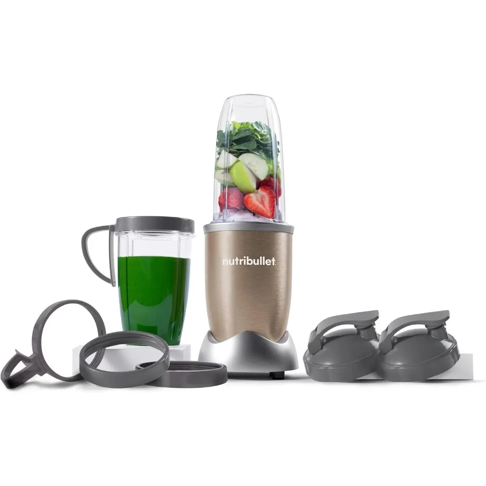 Pro 900 Watt Personal Blender - 13-Piece High-Speed Blender/Mixer System, Champagne