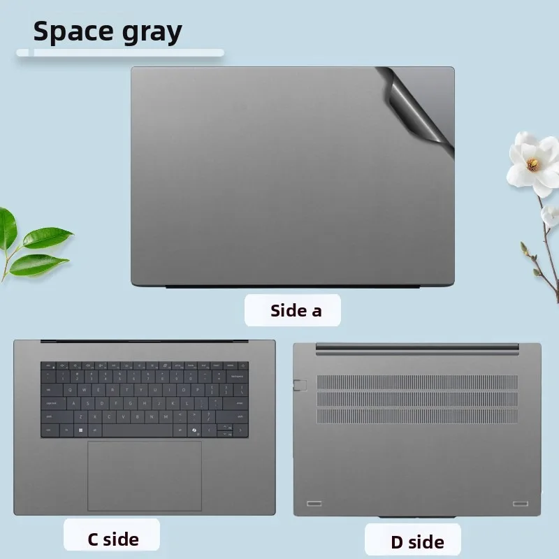 For DELL XPS 14 16 DA14260 DA16260 Laptop DA14250 solid color body skin sticker scratch-proof shell protective film