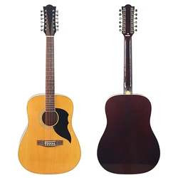 Natural Color Acoustic Guitar Spruce Top Basswood Back High Gloss Full Size Design 41 Inch Stock