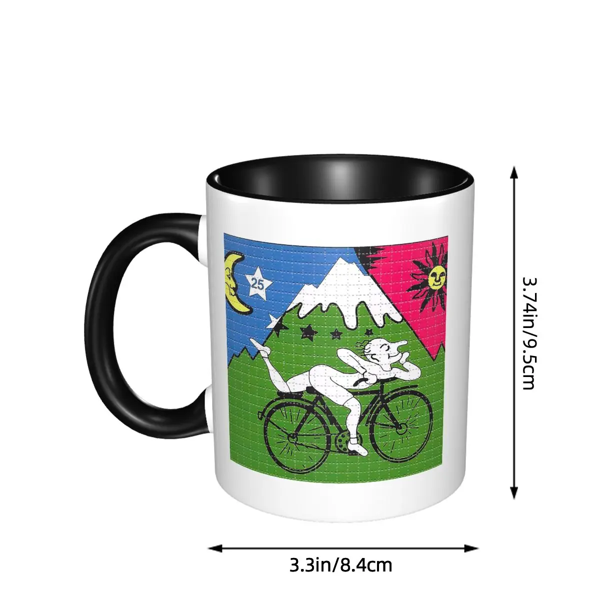 LSD Albert Hofmann Bicycle Day Mug Funny Ceramic Coffee Cups Tea Mugs Milk Cup Drinkware Gift for Friends