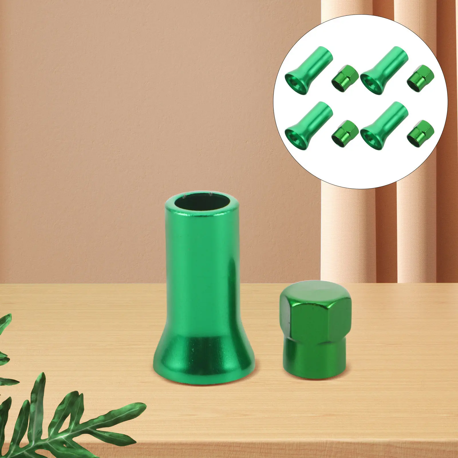 

8Pcs Aluminum Valve Stem Caps Tr414ac Replacement Tire Valve Covers for Cars Trucks Weather Resistant Green Tire Air Caps